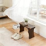 Vintage Sitzbank Flur 43/60 cm Essbank Sitzhocker Blumenhocker, Holzbank Bettbank Küchenbank...