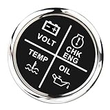 Cuatro funciones de alarma: voltios, prensa de aceite, temperatura del gas de escape, motor Chk