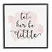 Stupell Industries Let Her Be Little Nursery Baby Calligraphy, Design by Amy Brinkman