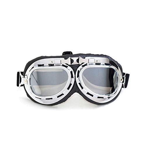Qidian Motorcycle Goggles Vintage Cruiser Scooter Steampunk Goggles For Helmet Glasses #TOP16