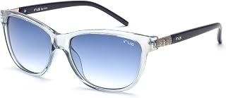 Irus Women's UV Protected Blue Polycarbonate Square sunglass Price In India