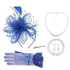 1 Set Derby Hat Accessories : Blue
