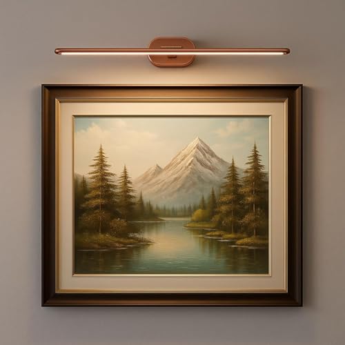 Image of 6 Watts Modern LED Mirror Light for Bathroom | Waterproof Makeup & Wash Basin Lamp|Copper Finish Picture /Wall Light for Home & Bathroom Decor inch