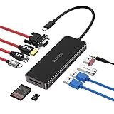 【1000Mbps Ethernet RJ45】A veces, WiFi no está disponible, gracias al puerto de red LAN incluido, estará disponible una conexión gigabit conectándose al enrutador a través del cable de red. Ideal para películas 4k, videojuegos y transferencias de datos, etc.