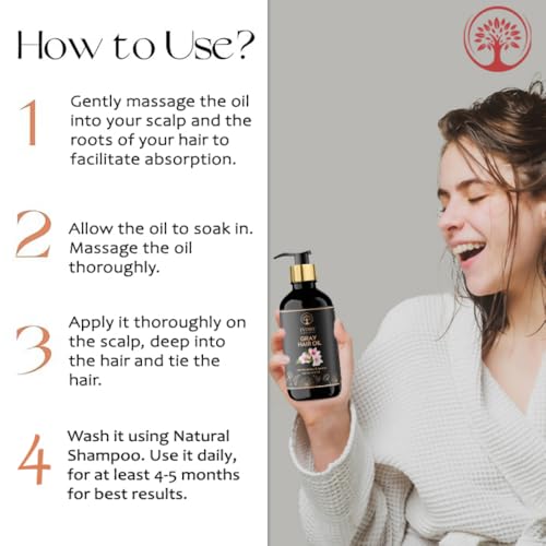 Image of Oil for Greys (200 Ml) - Helps Stop Greying & Brings Back Natural Black Hair | With all 100% Natural Ingredients including Apricot, Moroccan Argan, Jojoba