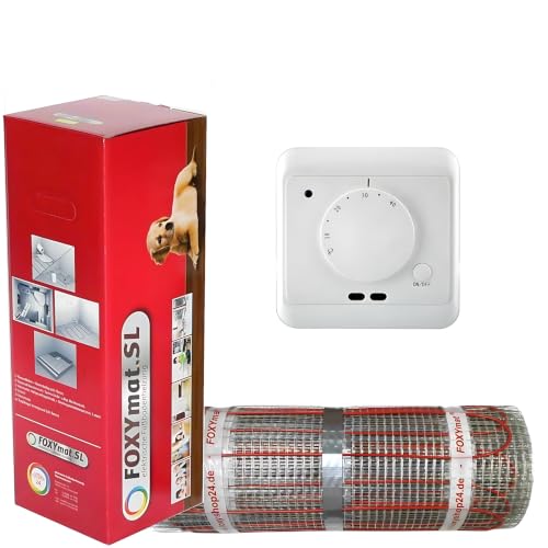 FOXYMAT.SL RAPID elektrische Fußbodenheizung, 2.0 m² (0.5m x 4m)