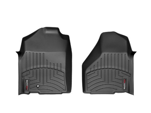 WeatherTech Custom Fit FloorLiners for Ram Truck 1500, Ram Truck 2500/3500, Ram 2500/3500-1st Row (442381), Black