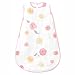 Amazing Baby Muslin Sleeping Sack with 2-Way Zipper, Watercolor Roses, Pink, Medium