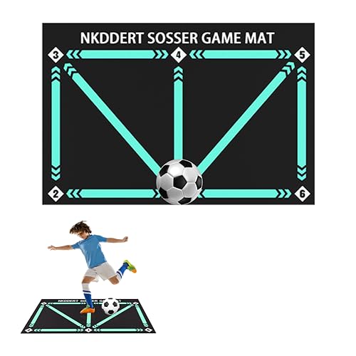 Tapis d'entraînement de football antidérapant pour maîtriser le ballon et dribbler sans bruit