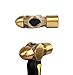 HimaPro One Pound Brass Metal Stamping Ball Pein Hammer with a complimentary heart stamp
