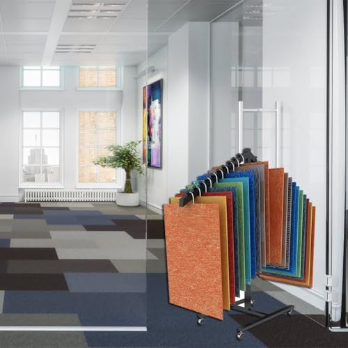 Estante de telas para organizar muestrarios de cortinas y alfombras 3