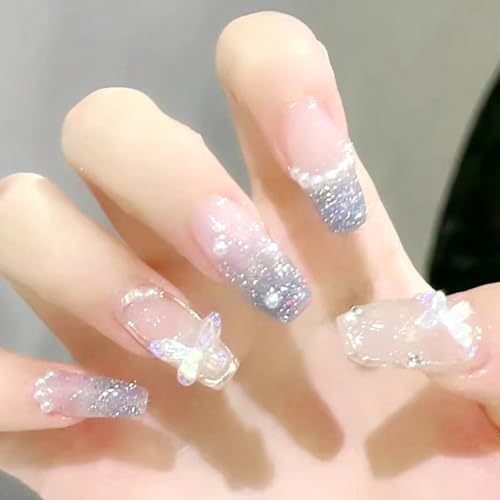 ドミ屋 ネイルチップ 24枚入ショート 夏人気 和風 かわいい シンプル おしゃれ 成人式 入学式 卒業式 結婚式 パーティー 花嫁ネイル 日常生活に使用できます 両面テープ ウッドスティック ネイルファイル付き (Z838)