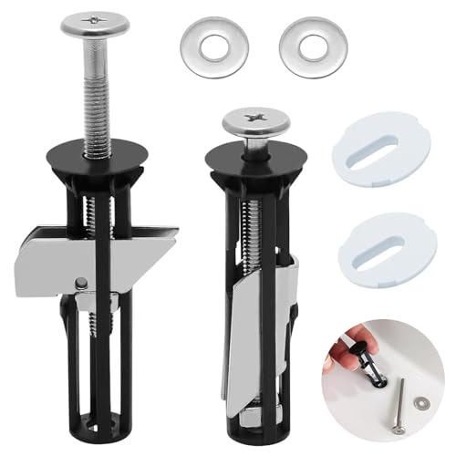 Heavy Duty Toilet Seat Fastener Bolt Kit Universal Toilet Seat Bolt Kit Toilet Seat Fittings Toilet Seat Screws Toilet Screws Replacement Kit Easy Installation & Maintenance of Toilet Seats(02)