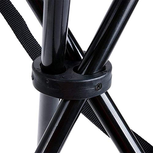 Image of Snehalu Camping Folding Stool Portable 3 Legs Tripod Chair for Outdoor Hiking Fishing Picnic Travel Beach BBQ Garden Lawn, Oxford Cloth Foldable Small Size Seat with Carry Strap MultiColour Pack of 1.