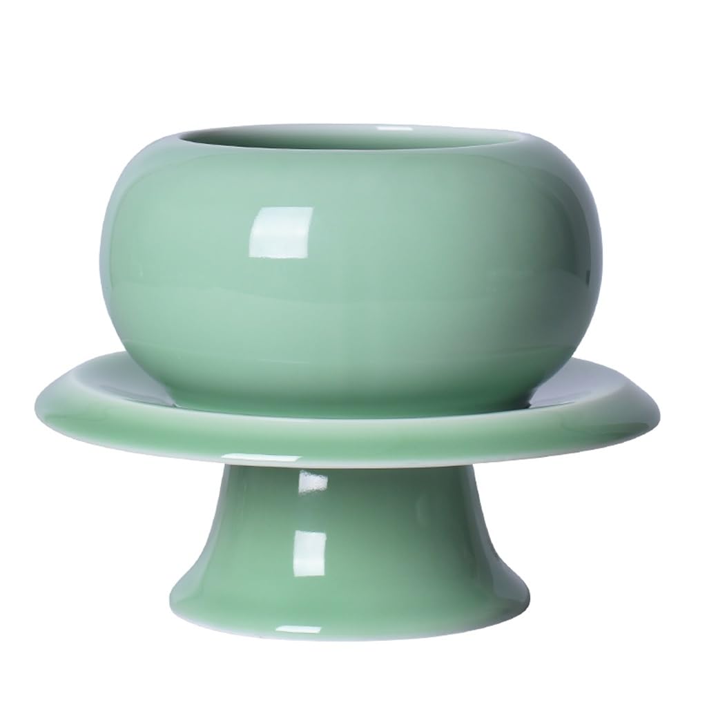 Incense Holder Base Celadon Incense Furnace Line Household Indoor Aromatherapy For Burning