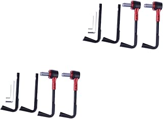 Milisten 2 Peças Guidão De Motocicleta Motocicleta 7/8 Polegadas Guiador Cnc Embreagem De Freio Motocicleta Guiador De Alumínio Protetor De Alavanca De Freio De Motocicleta Guiador