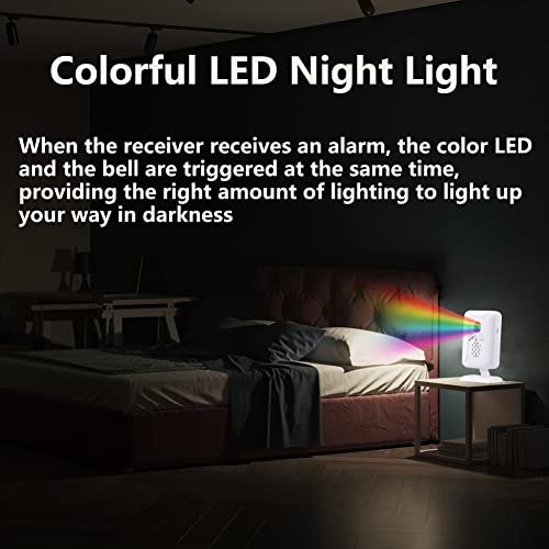 Upgraded Version Bed Sensor Alarm And Fall Prevention For Elderly/Dementia And More,Caregiver Pager Motion Sensor Alarm With 5 Volume Level (1 Receiver+1 Motion Detedtor) #TOP2