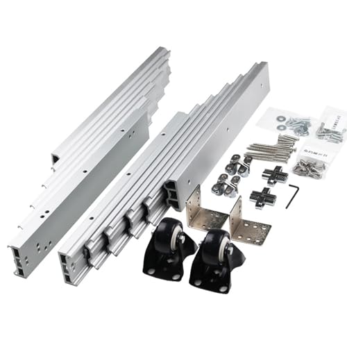 Diapositivas de cajón de extensión completa con ruedas silenciosas para encimeras y armarios de cocina
