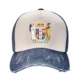 Escudo de Armas de Nueva Zelanda Mejora tu Estilo con Divertidas Gorras de béisbol de algodón Ajustables para Hombres y Mujeres Azul Marino
