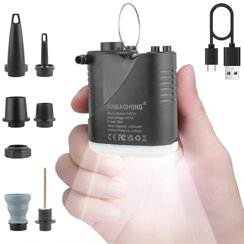 Mini gonfleur portable XINBAOHONG pour vos vacances entre plage, camping et piscine
