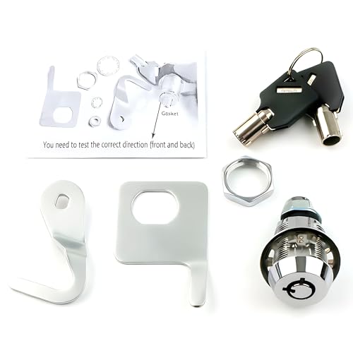 Cerradura para Baúl de Moto con 2 Llaves para Harley Touring miniatura 3