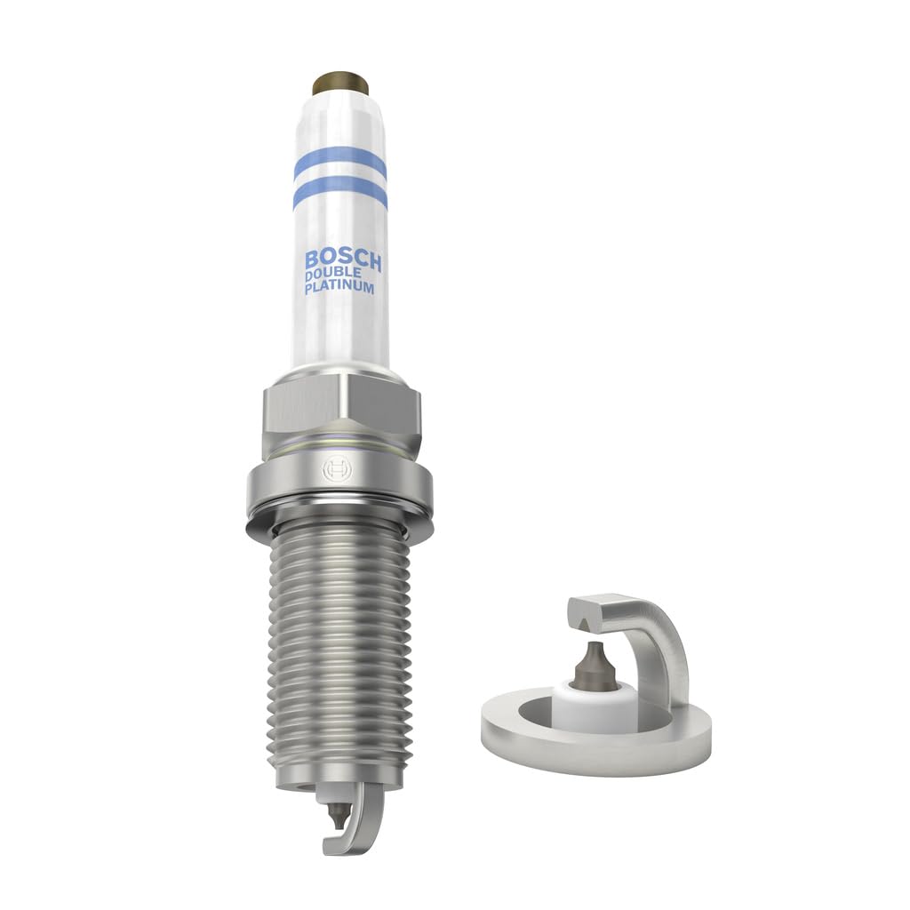 Bosch 0241245673 Candela Di Accensione Bosch Double Platinum - Per un'Accensione del Motore Affidabile e Lunga Vita Utile - Design Resistente (Confezione da 4)