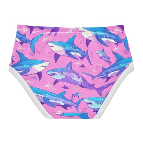 Wusikd Cute Fishes Girls' Underwear Cotton Pink Girls Briefs Soft Toddler Underwear 2T2