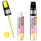 Touch Up Paint for Cars 17 Colors Car Paint Scratch Repair kit for Various Automotive touchup Paint with Varnish Coating Pen (Yellow)