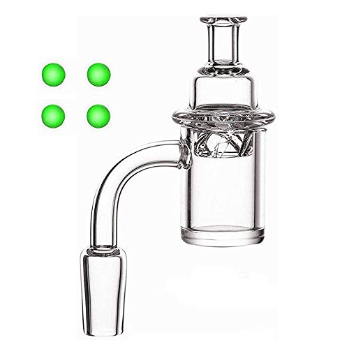 shurun Banger Dab Rig Domeless 14mm Quarzglas Für Glass Bongs, mit Glühkugel (14mm männlich 90 °)