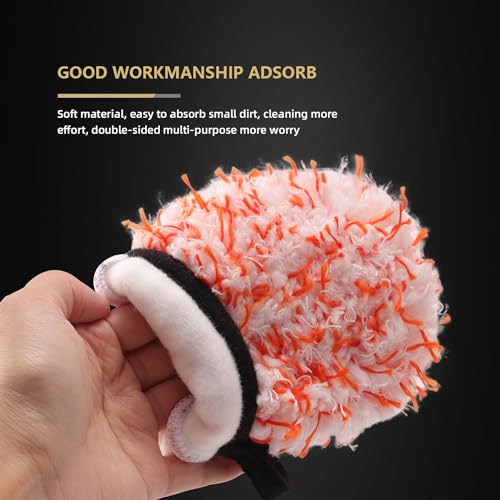 Spta HWPFC27B5 Microfiber Wash Mitt, 5Pcs Car Wash Glove thumb #3