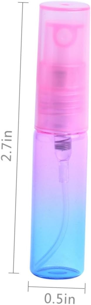 12 Pack 5ml Glass Gradient Spray Bottles Refillable Fine Mist Containers image 2