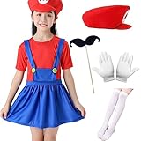 ✨ Überraschungsgeschenk： Tragen Sie ein Vintage-Klempnerkostüm und nehmen Sie mit in die Welt der Rollenspiele, perfekt für Halloween, Weihnachten, Karneval, Cosplay-Partys usw. Dies ist das erstaunlichste Geschenk für Jungen und Mädchen, Fans.