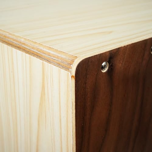 Image of Kadence CL50 Heartbeat Cajon | 40 Adjustable Snare Strands | Maple Body & Walnut Head | Anti-skid Rubber Feet | Includes Learning Course | Brown