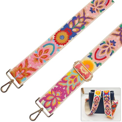 Hibate Floral Women's Wide 2" Replacement Purse Bag Strap for