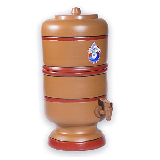 Filtro De Barro 6 Litros Com 1 Vela Carvão E 1 Boia