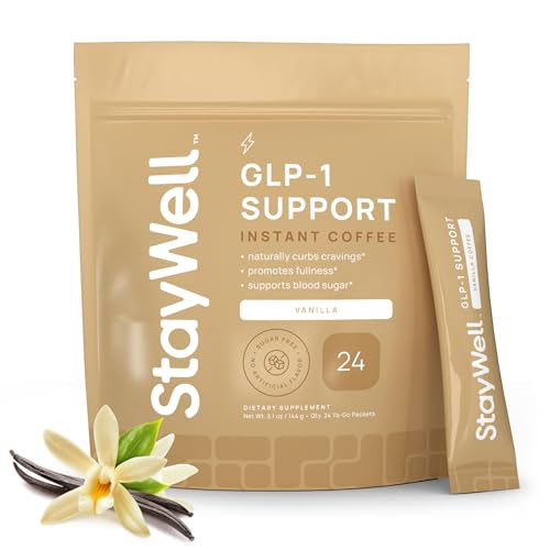 Slim Coffee Glp-1 Supplement | Glp 1 Booster To Control Appetite And Cravings | Great Tasting Metabolic Support - Coffee Bean Extract, Green Tea, Yerba Mate (Vanilla)