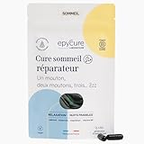 EPYCURE - Cure Sommeil Paisible & Serein - Endormissement Rapide, Sommeil Réparateur, Sans Accoutumance - 99,6% Naturel - Valériane, Kudzu, Magnésium - 1 Mois - Vegan - Fabriqué en France