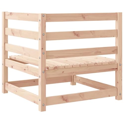 Canapé d'angle en pin massif pour optimiser l'espace d'un petit balcon - 6