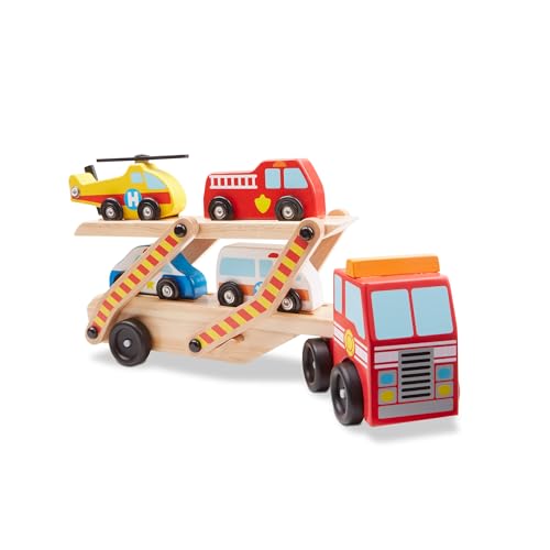 Melissa & Doug Emergency Vehicle Carrier...