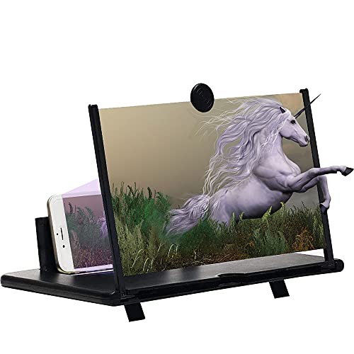 Telefon Bildschirmlupe – Faltbarer HD-Verstärker 20,5x14,5cm, Mit Standfuß, Für Filme, Spiele & Entspanntes Sehen Am Handy