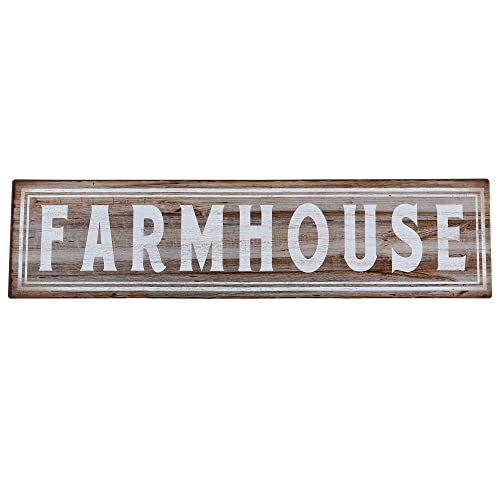 Barnyard Designs Retro Vintage Metal Tin Bar Sign, Decorative Wall Art Signage, Primitive Farmhouse Country Kitchen Home Décor (Farmhouse)