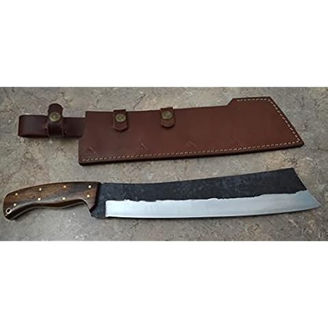 Gneric Ocean Axis Supplies Serbian Meat Cleaver Hand Forged Heavy Duty Bone Chopper Full Tang Butcher Knife High Carbon Steel Chef's Custom Made Rail Track Viking Machete Cover