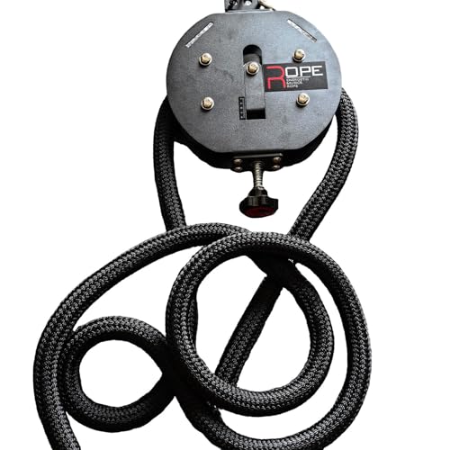 Entrenador de cuerda ajustable, sistema de polea de cable portátil para entrenamiento de fuerza en el gimnasio en casa, resistencia máxima de 30 kg, ideal para entrenamientos de cuerpo completo