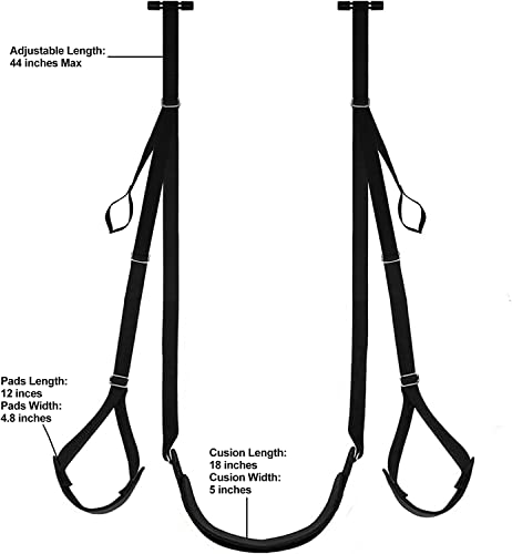 Door Sex Swing With Seat Sexy Slave Bondage Love Slings For Adult Couples With Adjustable Straps Holds Up To 300Lbs Sex Swing Couple Sex Furnitures For Adults Couples S-19 #TOP2