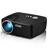 Projector, 2016 Updated Full Color Max 130'' Screen Mini Portable LED LCD Entertainment Home Movie Gaming TV Theater HD Multimedia Pico Projector Support 1080P with Keystone/IR/HDMI/VGA/AV/USB/SD