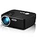 Projector, 2016 Updated Full Color Max 130'' Screen Mini Portable LED LCD Entertainment Home Movie Gaming TV Theater HD Multimedia Pico Projector Support 1080P with Keystone/IR/HDMI/VGA/AV/USB/SD