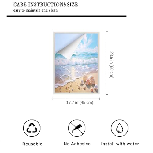 Película decorativa para ventana con privacidad Rustic Conch miniatura 2