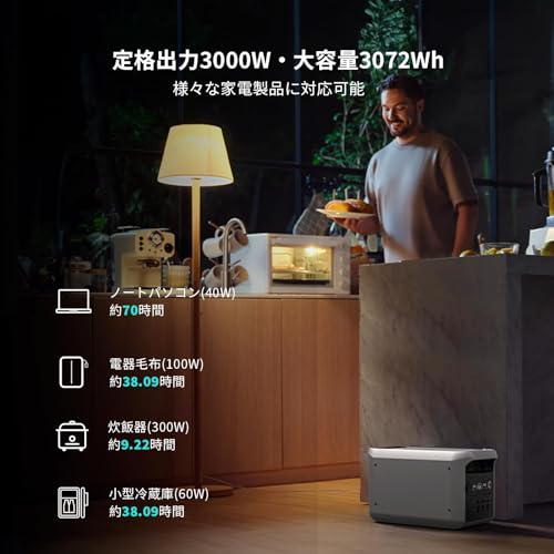 Dabbsson Charger S＋ポータブル電源3000Lセット