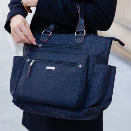 Baggallini Womens 3-In-1 3 In 1 Convertible Backpack With Rfid Phone Wristlet, Black Cheetah Emboss, One Size Us #TOP1