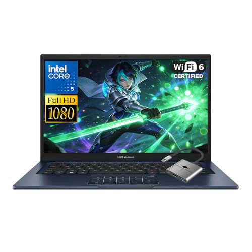 ASUS Vivobook 14 14" FHD Laptop, Intel 10-Core 5 120U(Up to ...